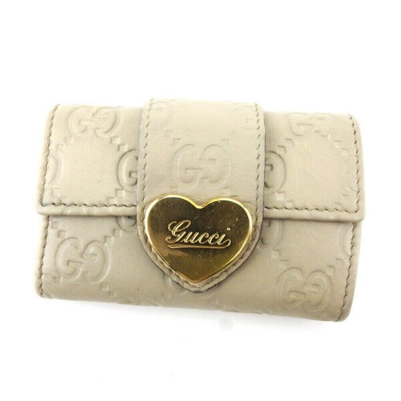 Authenticity guaranteed USED GUCCI Key Case Gucci Mabeige Leather - Picture 1 of 9